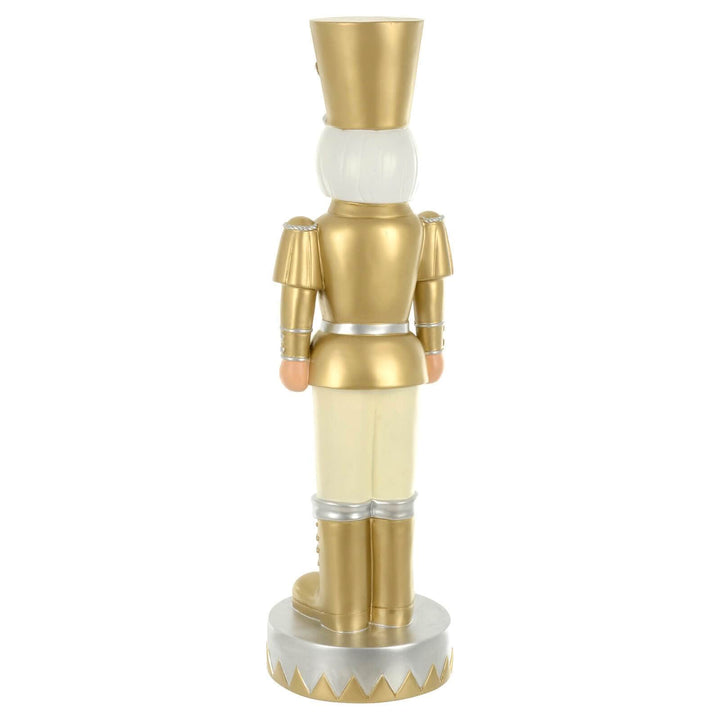 Large Light Up Nutcracker Christmas Ornament Gold Silver 78cm