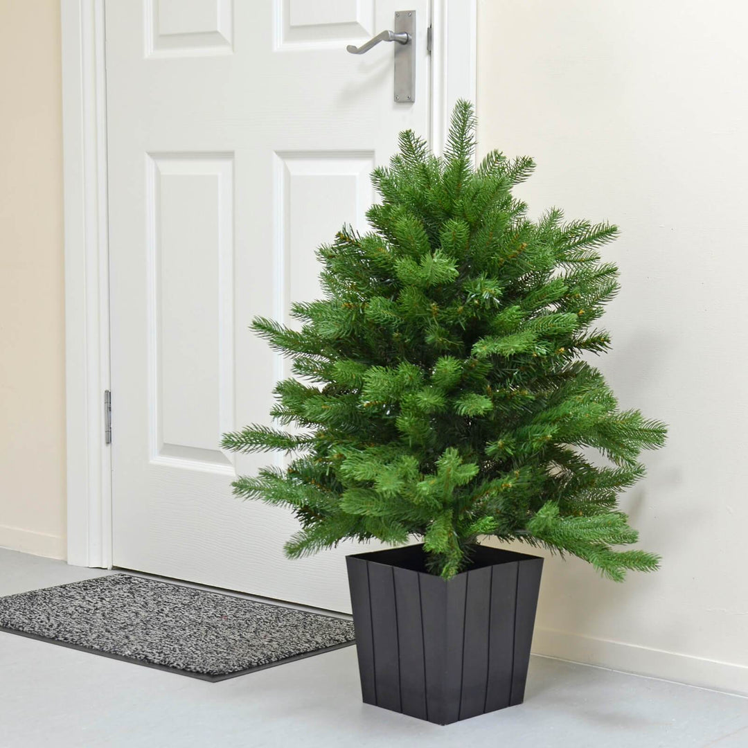 90cm Christmas Tree In Pot Green Artificial Mixed Pine