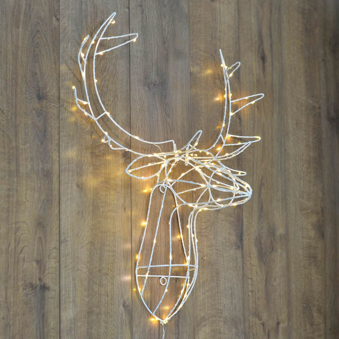 LED Reindeer Christmas Decoration 3D Wall Hanging 70cm