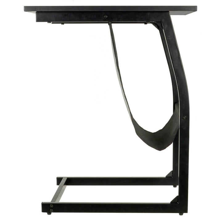 Side Table Magazine Rack Holder Coffee TV Dinner Black