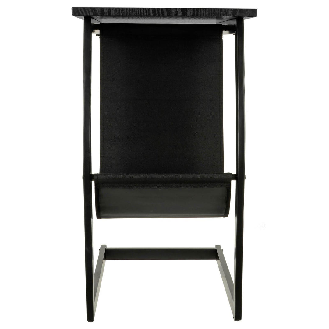 Side Table Magazine Rack Holder Coffee TV Dinner Black