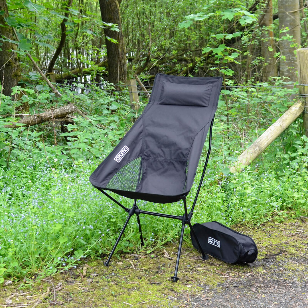 Azuma Ultra Light Camping Chair With Bag Picnic Fishing Seat