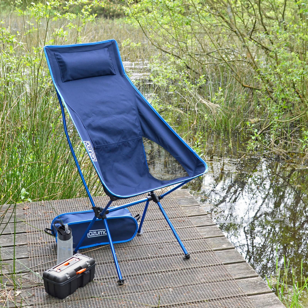 Azuma Ultra Light Camping Chair With Bag Picnic Fishing Seat