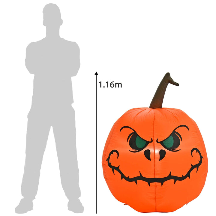 4ft Light Up Inflatable Evil Pumpkin Halloween Party Decoration