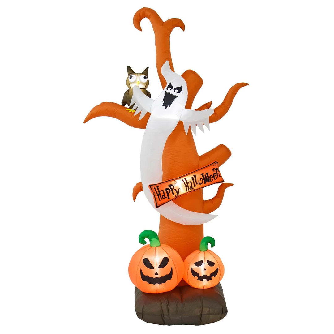 8ft LED Inflatable Tree Ghost Pumpkin Halloween Party Decoration