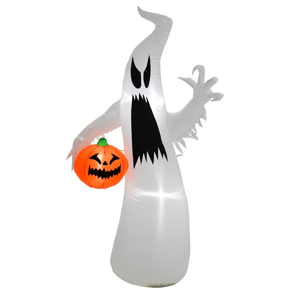 6ft LED Inflatable Ghost With Pumpkin Halloween Party Decoration