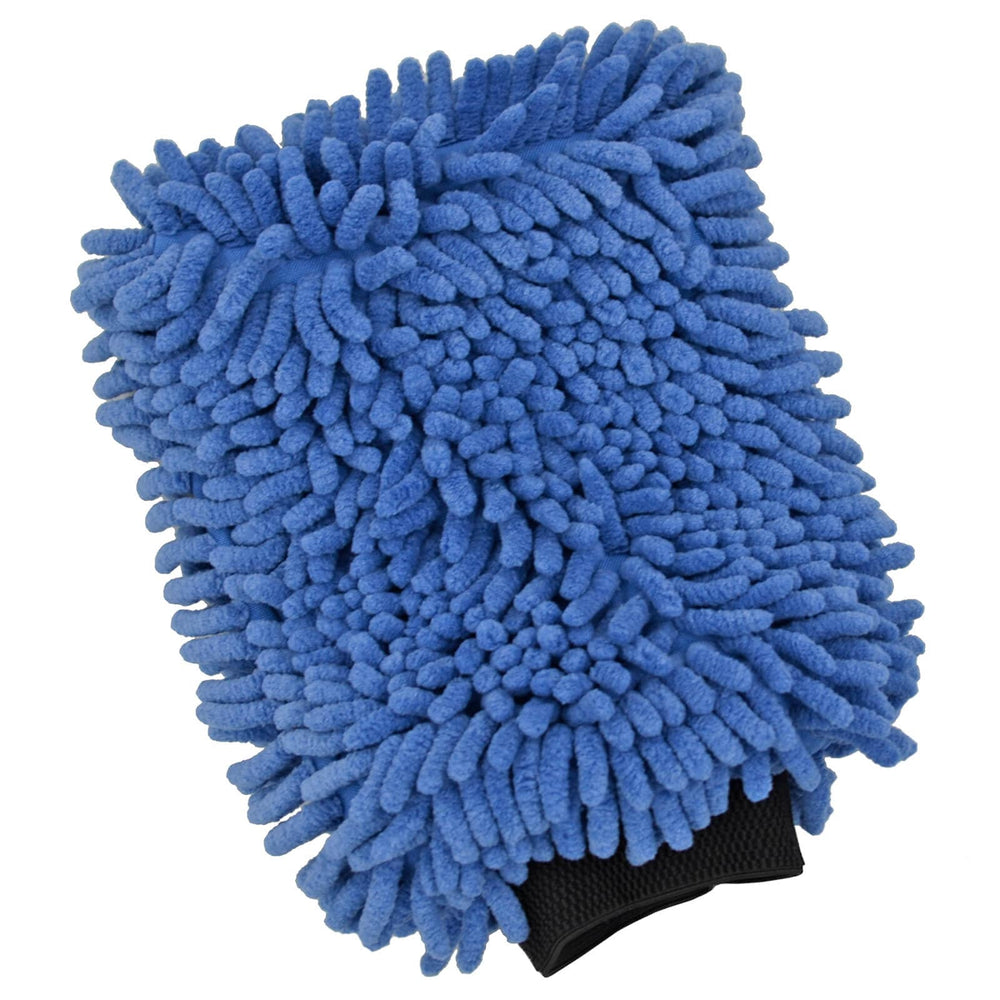 Micro-Pro Noodle Wash Mitt Microfibre Car Cleaning Glove Blue