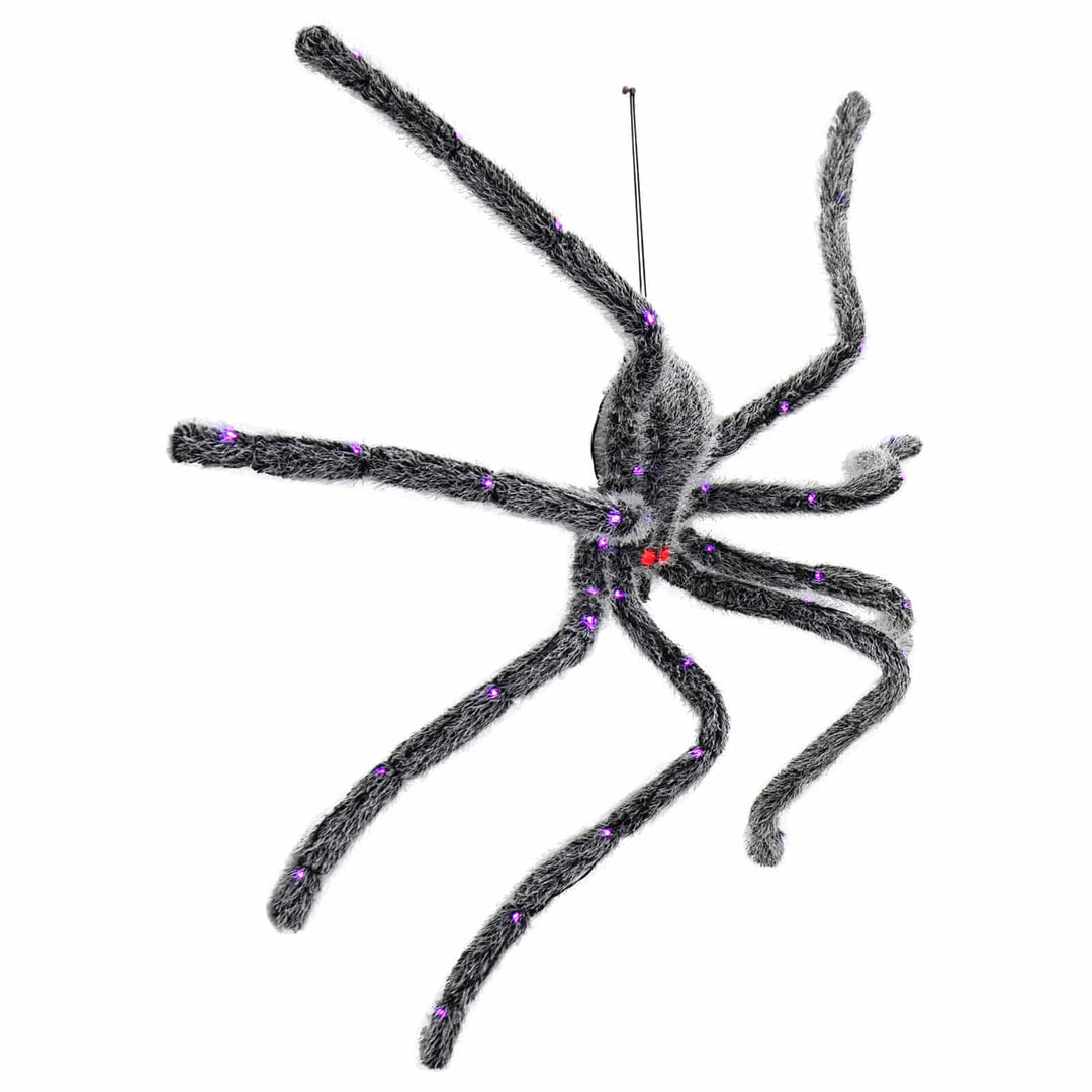 5ft LED Giant Spider Outdoor Halloween Prop Purple Red Lights