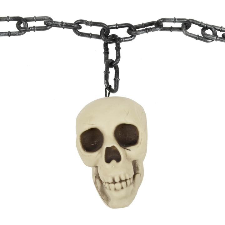 2m Halloween Garland 6 Skulls On Chain Party Decoration