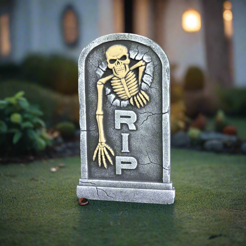 Skeleton Tombstone Halloween Party Decoration Graveyard 55cm