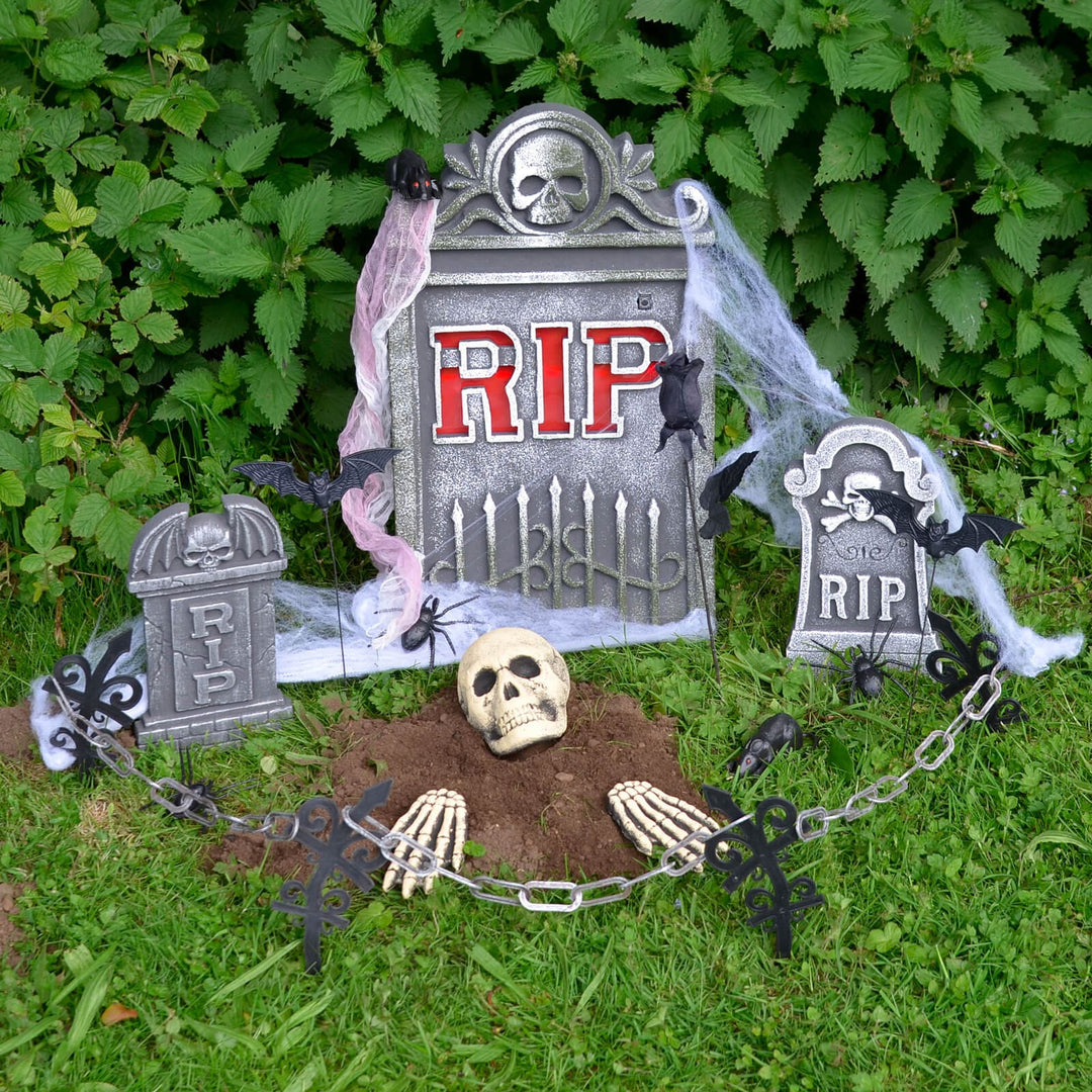 23pc Tombstone Set Halloween Party Graveyard Decorations