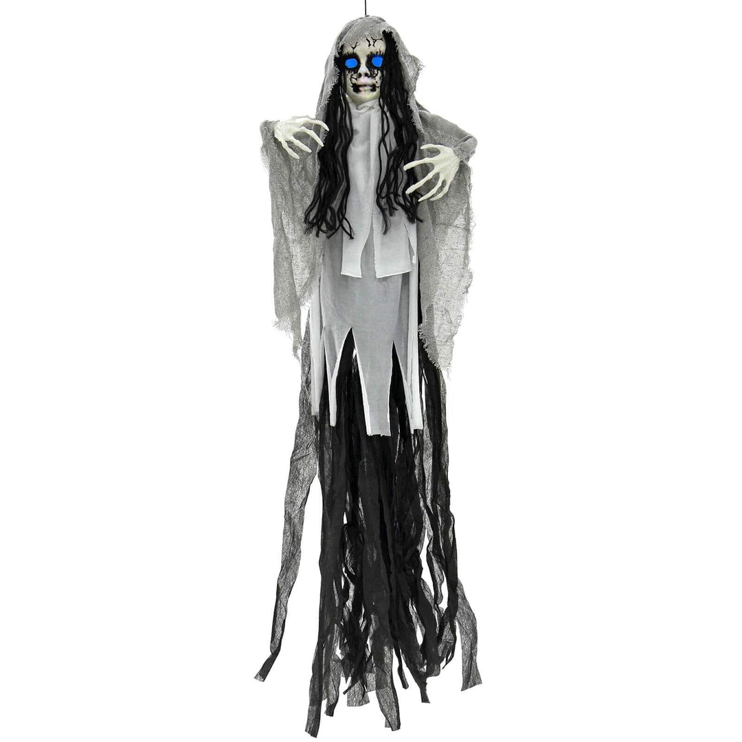 4ft Scary Doll Light Up Eyes Hanging Halloween Decoration