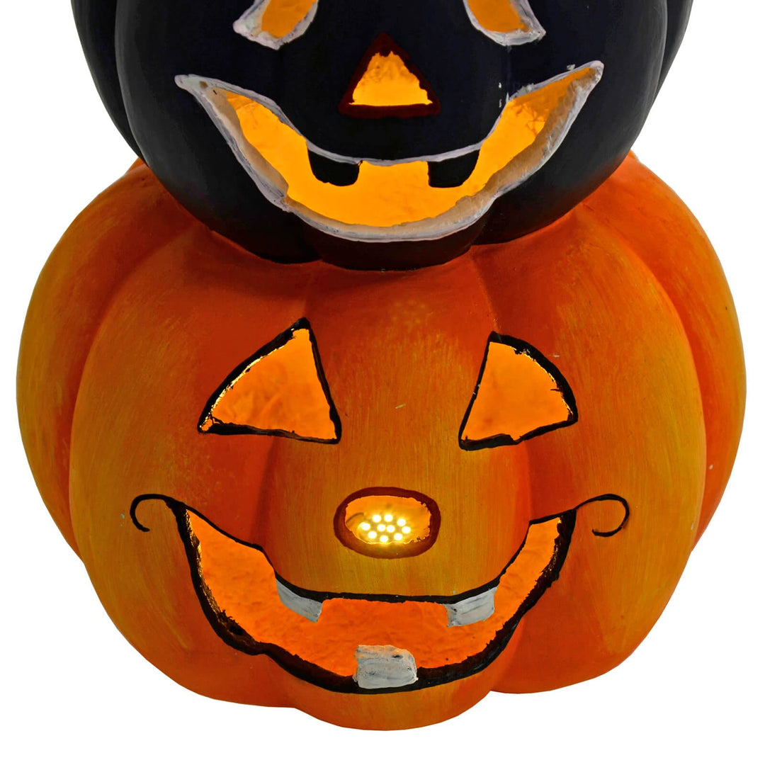 LED Pumpkin Lantern Stack Trio Halloween Decoration 60cm