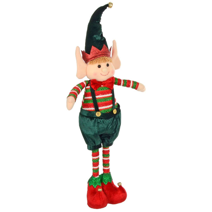 Large Christmas Elf Figure Standing Decoration Red Green 67cm Boy