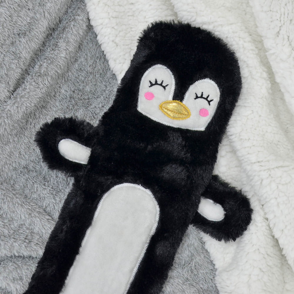 Hodge & Hodge 72cm Long Hot Water Bottle Penguin Cover 2L