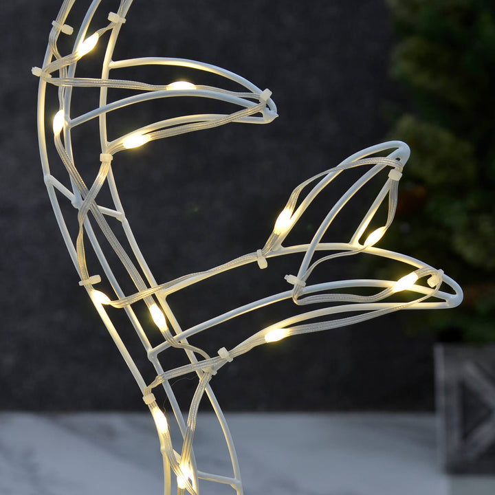 LED Reindeer Grazing Silhouette Outdoor Christmas Decoration