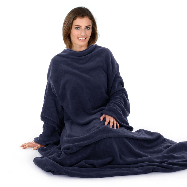 Luxurious Wrap Around Snuggle Blanket With Sleeves 137x180cm