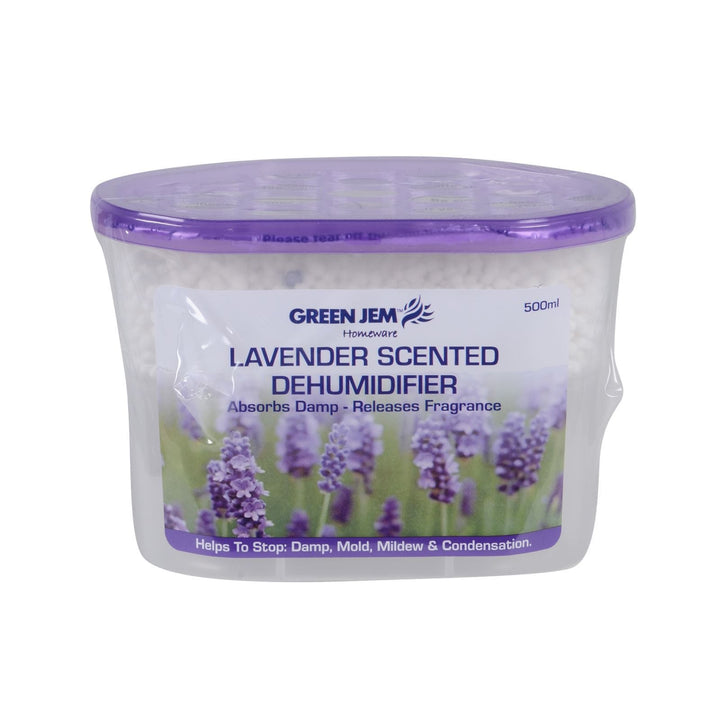 Green Jem 500ml Scented Dehumidifier Home Interior Accessory Lavender