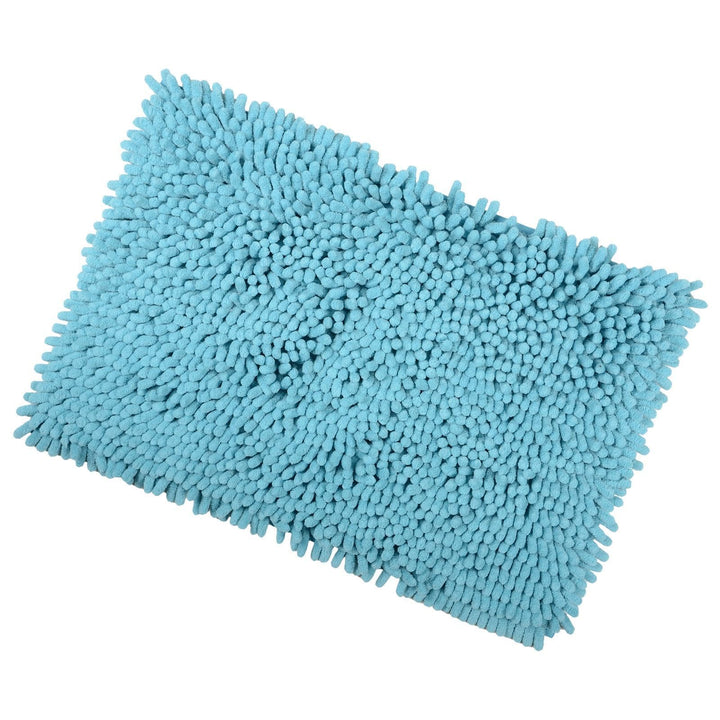 Absorbent Thick Shaggy Loop Noodle Non Slip Bathroom Bath/Shower Mat Teal / 40x60cm