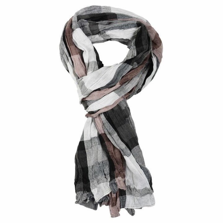 Mens Check Lightweight Woven Scarf Milan/ Roma/ Venice