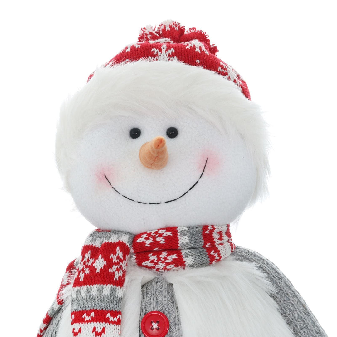 Novelty Christmas Standing Plush Xmas Decoration 66cm Snowman