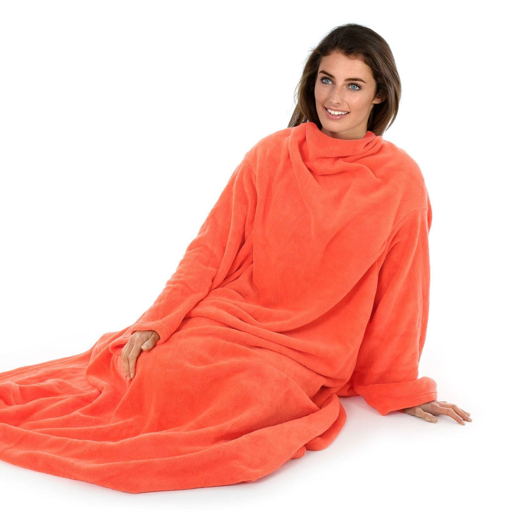 Luxurious Wrap Around Snuggle Blanket With Sleeves 137x180cm