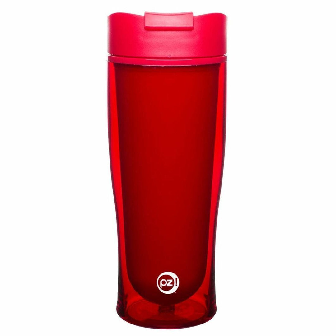 Zak! 15oz Cruise Insulated Tumbler Bottle With Flip Open Lid Red