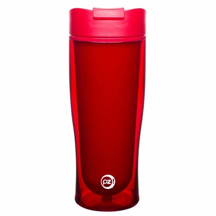 Zak! 15oz Cruise Insulated Tumbler Bottle With Flip Open Lid Red