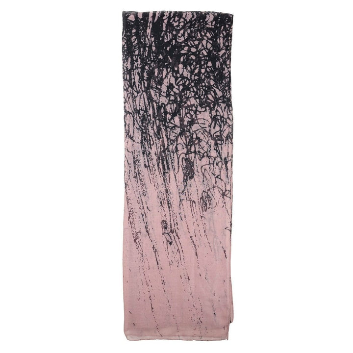 Womens Riviera Print Pink Lightweight Sheer  Scarf