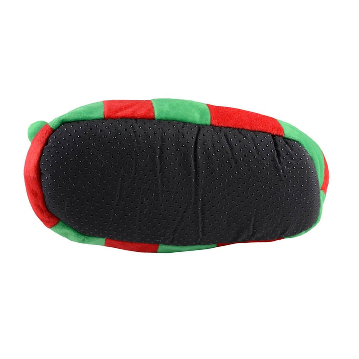 Mens Novelty Christmas Elf Slippers With Bell &amp; Curly Toes