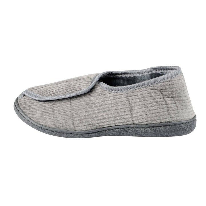 Mens Hook &amp; Loop Fastening Redmond Slippers Non Slip Soles