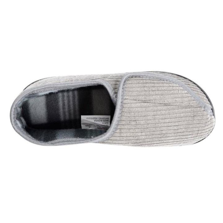 Mens Hook &amp; Loop Fastening Redmond Slippers Non Slip Soles